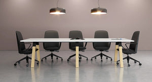 Ligna Boardroom table with solid Oak timber legs| 8 and 10 seater tables