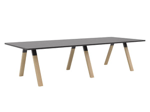 Ligna Boardroom table with solid Oak timber legs| 8 and 10 seater tables