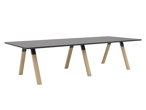 Ligna Boardroom table with solid Oak timber legs| 8 and 10 seater tables
