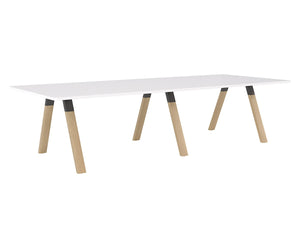 Ligna Boardroom table with solid Oak timber legs| 8 and 10 seater tables