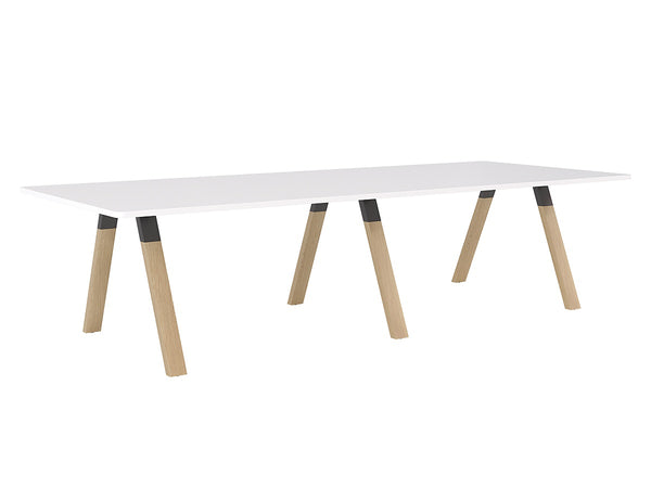 Ligna Boardroom table with solid Oak timber legs| 8 and 10 seater tables