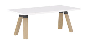 Ligna coffee tables-round & rectangle coffee tables with solid Oak timber legs