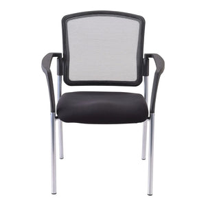 Lindis Mesh back visitor-meeting-training chair with arms-stacking chair