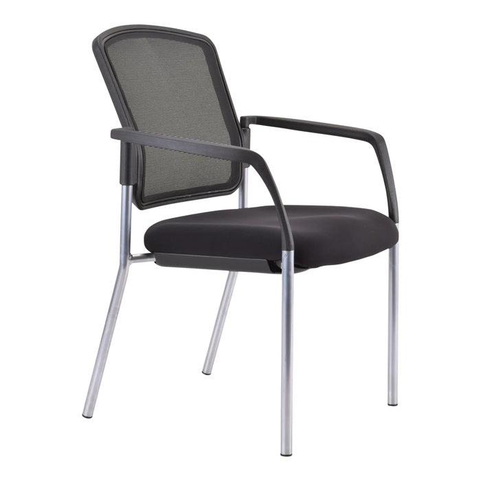 Lindis Mesh back visitor-meeting-training chair with arms-stacking chair