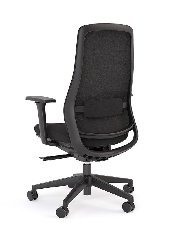 Lume Mesh back office chair with arms- Reclining meeting chair with Black or Grey options