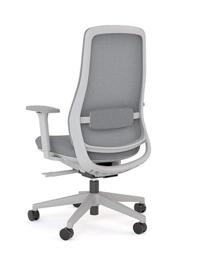 Lume Mesh back office chair with arms- Reclining meeting chair with Black or Grey options