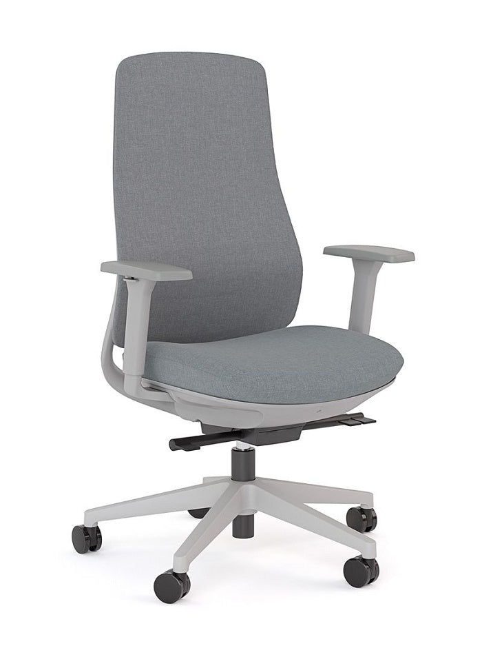Lume Mesh back office chair with arms- Reclining meeting chair with Black or Grey options