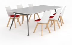 Team meeting table -aluminum frame-4 to 8 seat meeting-collaborative tables
