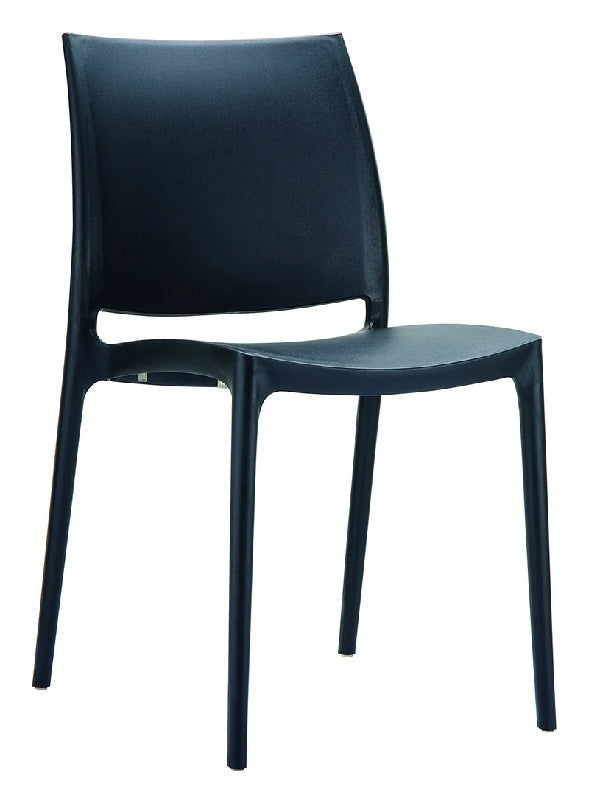 Maya outdoor stacking chair-UV stable polypropylene with 5 colours