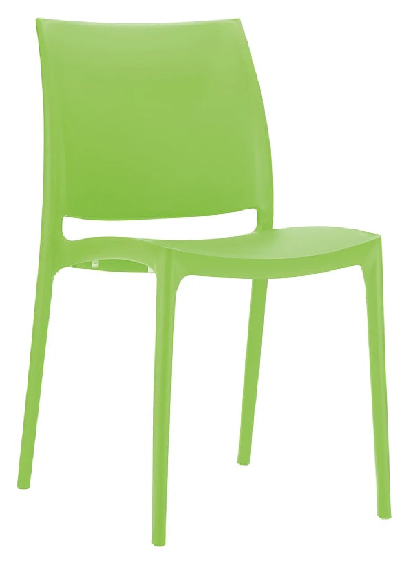 Maya outdoor stacking chair-UV stable polypropylene with 5 colours