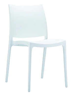 Maya outdoor stacking chair-UV stable polypropylene with 5 colours
