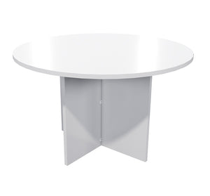 NZ made round meeting table-4 or 6 seat table- 22 Melteca colours