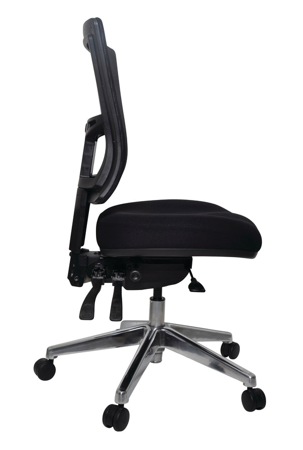 Metro 2- 24-7 heavy mesh chair - side view
