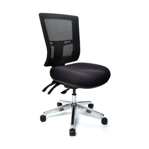 Metro 2 mesh High back Office Chair-polished trolley base-3 lever adjustment- AFRDI certified -