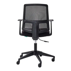 Mondo Brook mesh back office chair with fixed side arms-black only