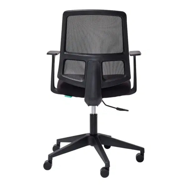 Mondo Brook mesh back office chair with fixed side arms-black only