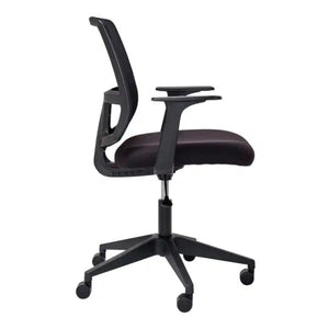 Mondo Brook mesh back office chair with fixed side arms-black only