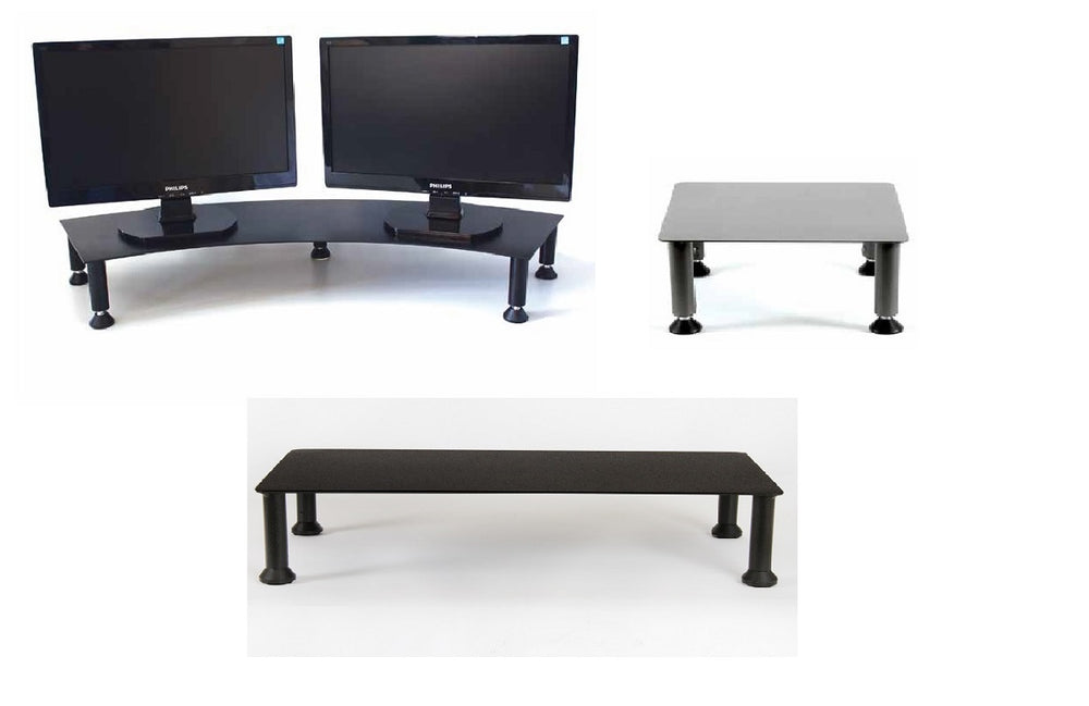 Monitor stands - NZ made Steel Desk Top Monitor Stand - Single, Double or Curved