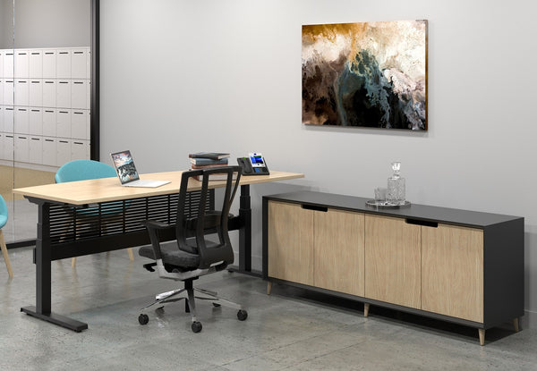 Oslo executive credenza unit-low height cupboard storage units- NZ Made