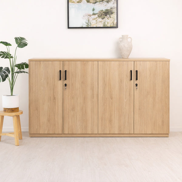 Oki credenza unit-900 high locking cupboards-1200 and 1800 wide