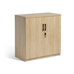 Oki two door cupboards-locking- 900 & 1800 high- Autumn Oak