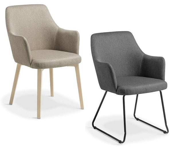 Olli office Tub chair| a versatile-comfortable visitor-meeting chair| two base and colour options