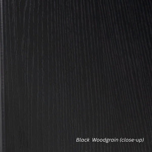 Onyx two door cupboard-locking- 900 & 1800 high- Woodgrain Black Melamine finish