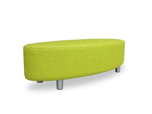 Oval Ottoman-soft seating-office-schools-Vinyl -Fabric upholstery-NZ made