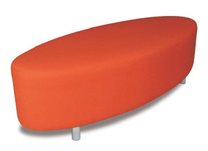 Oval Ottoman-soft seating-office-schools-Vinyl -Fabric upholstery-NZ made