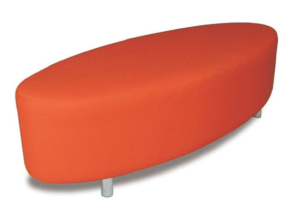 Oval Ottoman-soft seating-office-schools-Vinyl -Fabric upholstery-NZ made