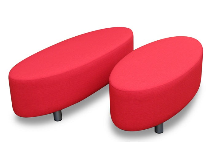 Oval Ottoman-soft seating-office-schools-Vinyl -Fabric upholstery-NZ made
