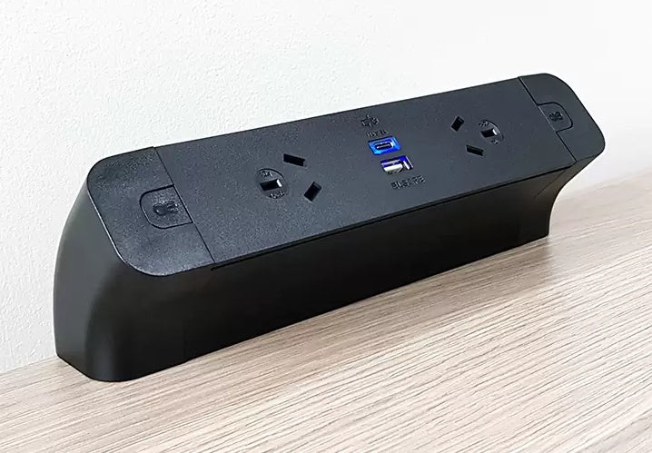 Pace Desk top power module with USB fast chargers| Black- White options