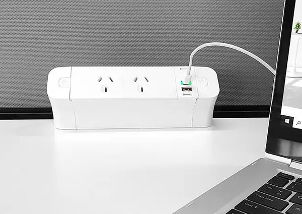 Pace Desk top power module with USB fast chargers| Black- White options