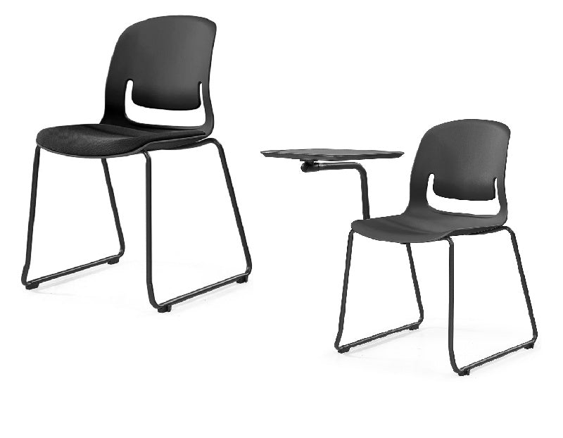 Palette visitor-cafe chair or student polypropylene chair - optional side Tablet arm