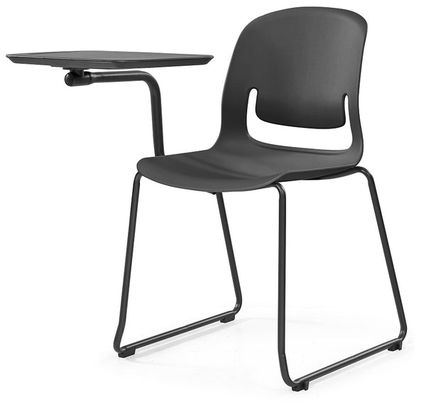 Palette visitor-cafe chair or student polypropylene chair - optional side Tablet arm
