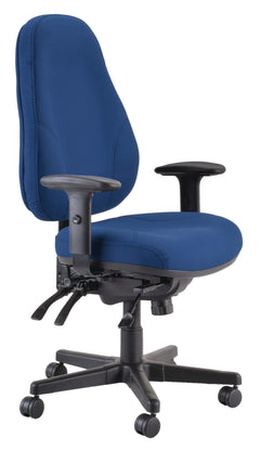 Persona 24/7 High back heavy duty Office chair with arms-AFRDI 142-Leather upholstery option