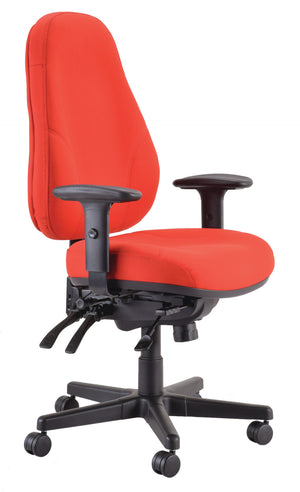 Persona 24/7 High back heavy duty Office chair with arms-AFRDI 142-Leather upholstery option