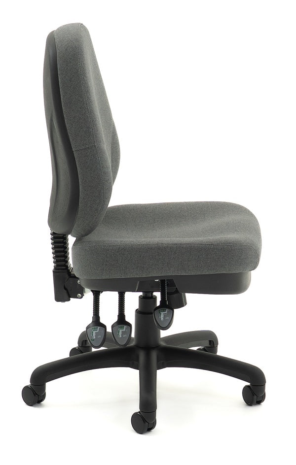 Plymouth Executive High back office chair-wide seat-15 year warranty-AFRDI certified-colour options