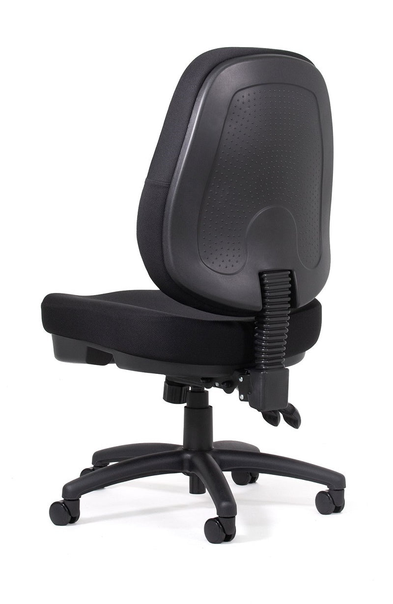 Plymouth express high back office chair|big 565 mm wide seat|15 year warranty-Black only-Flat pack delivery