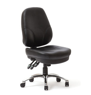 Plymouth Heavy duty high back office-executive chair-Big seat- 200kg rated-10+ hour comfort rating