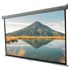 Prowite Projector screen wall mount-manual operation| training| meeting| presentation projector screen|