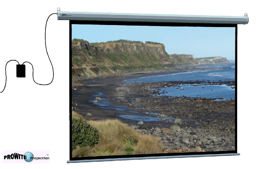 Prowite Projection screen electric adjust - Wall mounted electric presentation projection screens|