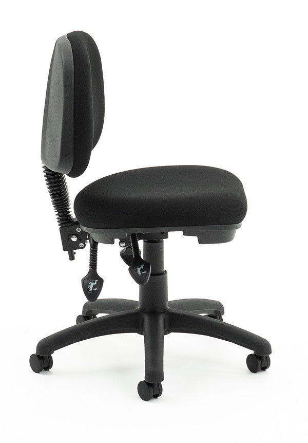 Promo express 3 lever Mid back office chair- Black only-flat pack value