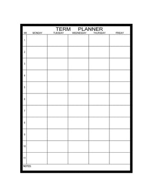 Prowite term planner| Porcelain laser etched whiteboard school Term planner