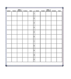 Prowite term planner| Porcelain laser etched whiteboard school Term planner