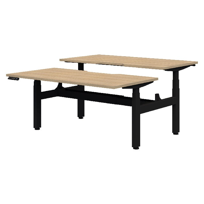 Rapid electric double desk pod| sit to stand desk for two| 15 year warranty