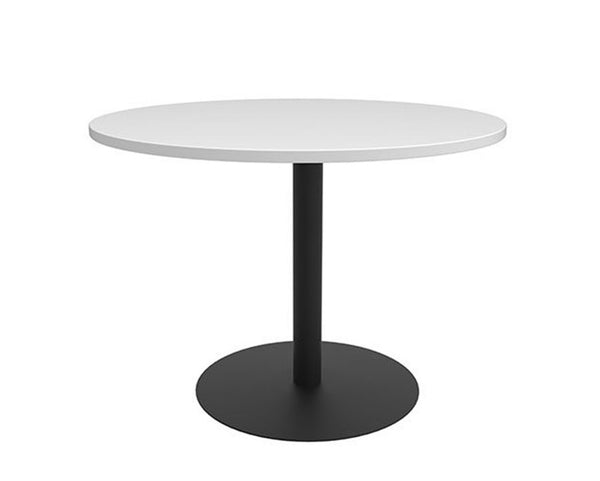 NZ Round Meeting Table - steel pedestal disc base - N Z made range