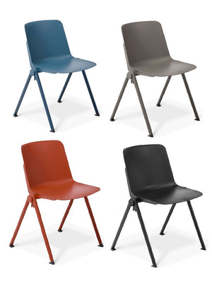 Scout 4 leg stacking chair-meeting-visitor-cafe chair- 4 colours