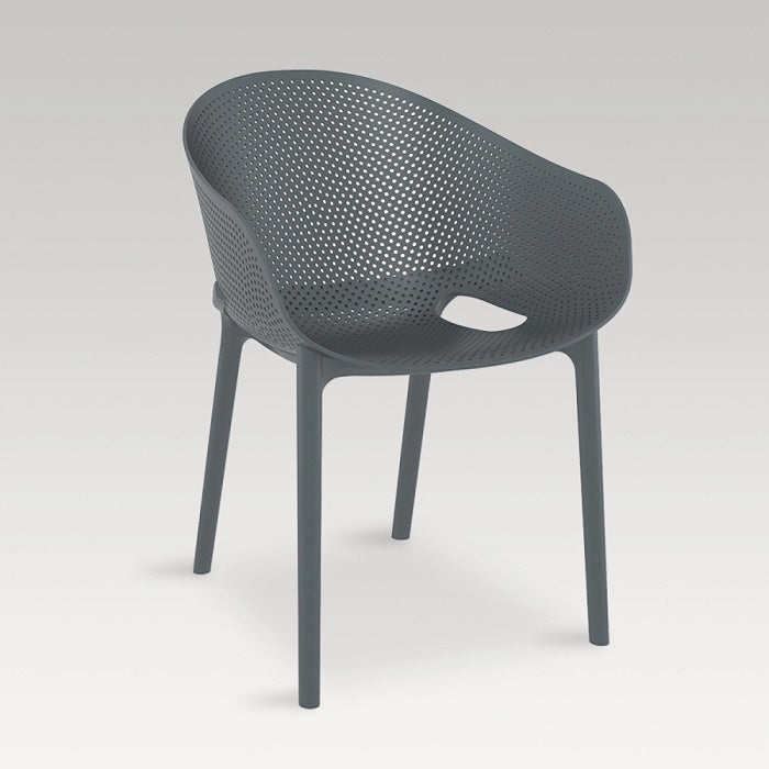 Sky outdoor arm chair-UV stabilized outdoor chair- 2 colours