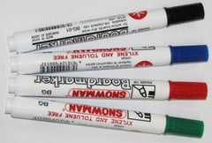 Snowman Whiteboard Marker 4.5 mm marker pens-Pack of 4 colours-